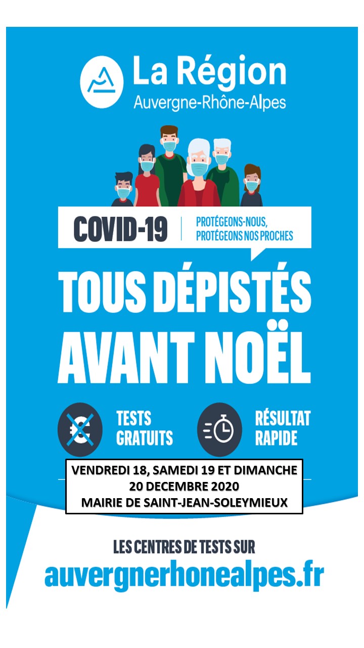 Tests Covid : nouvel horaire